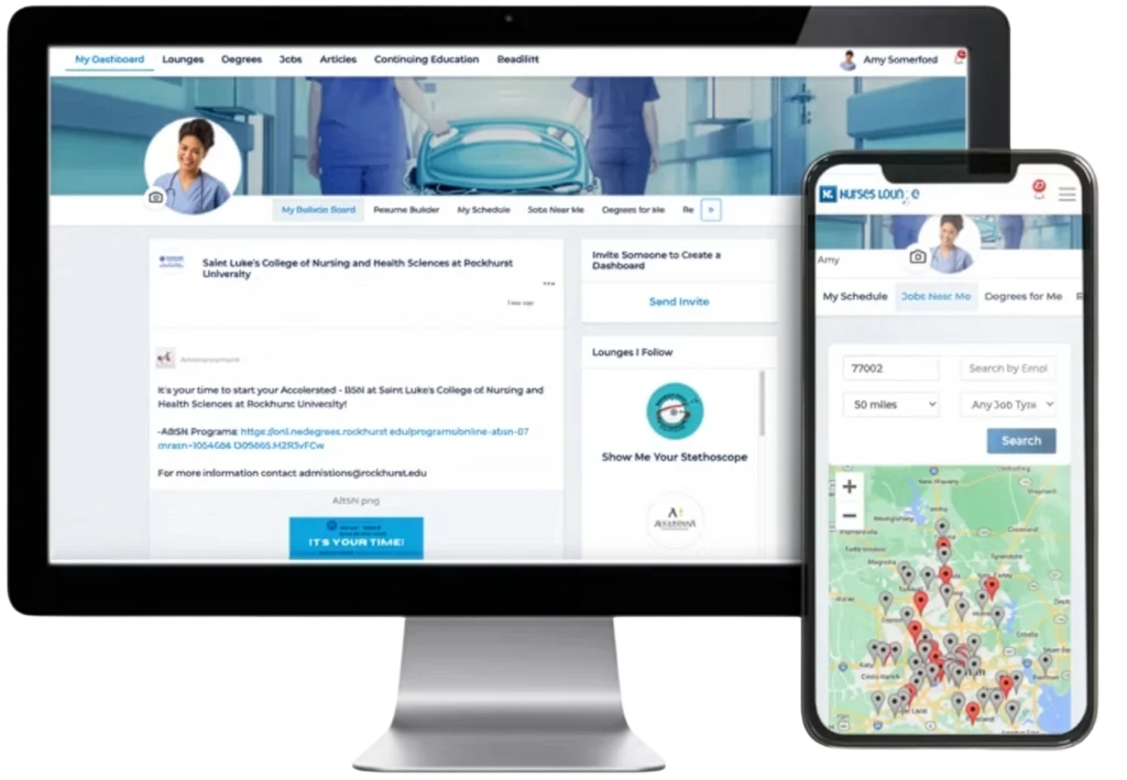 Join nursing groups easily within our professional nursing community mobile interface.