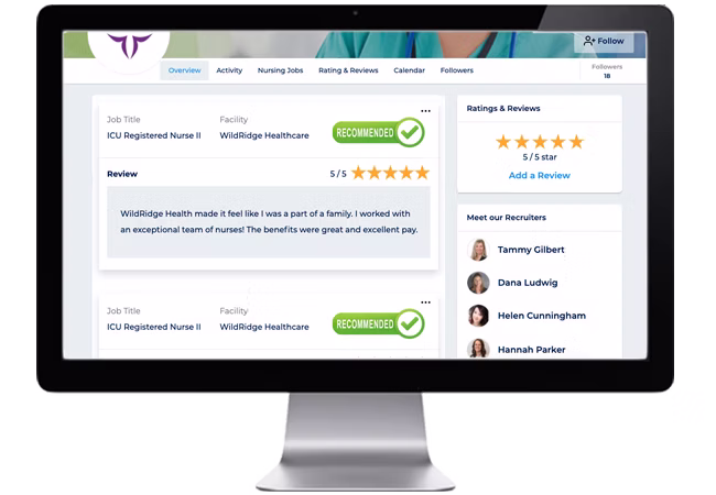 Star ratings within nursing school reviews and nursing school evaluations.