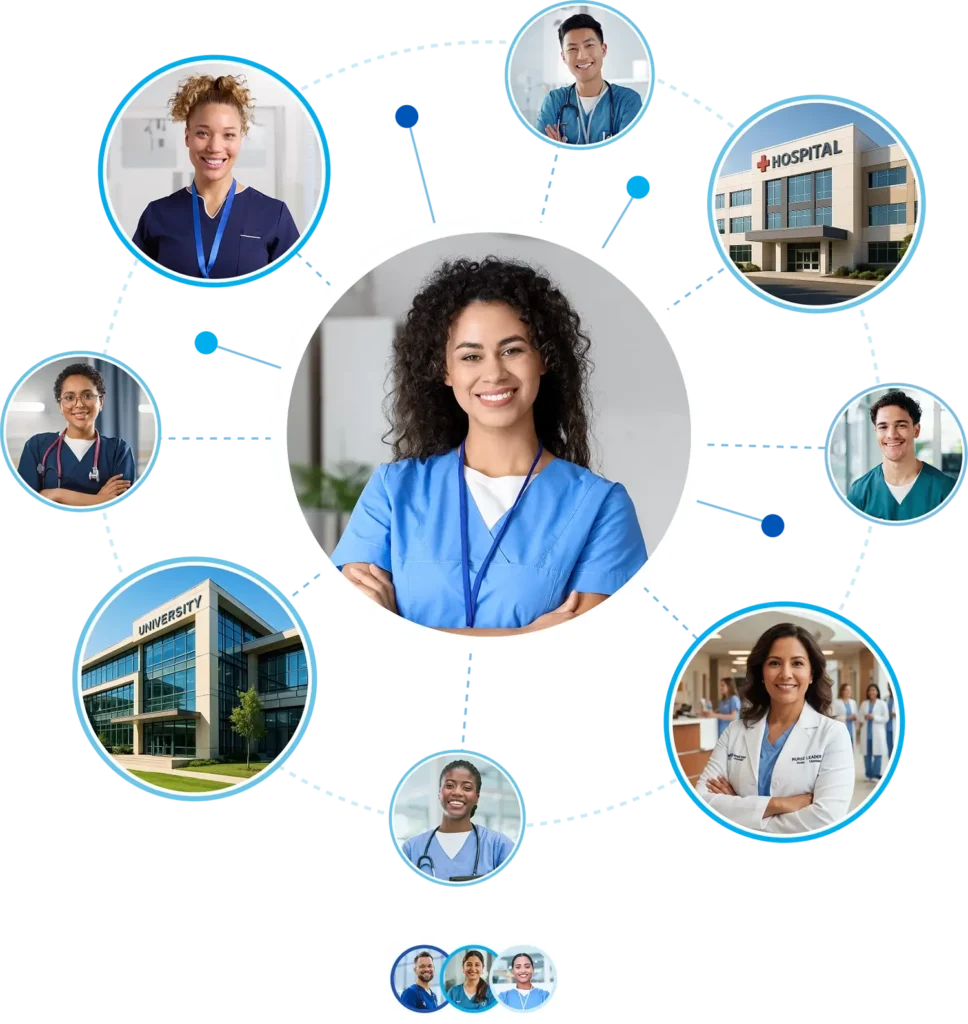 Nursing career marketplace connecting nurses with jobs, degrees, and residency programs